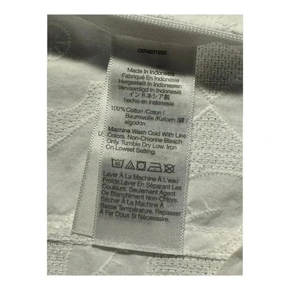 NEW Madewell Women’s Size 00 Eyelet White 
Darted V-Neck Top in‎ Floral NWT - Picture 5 of 8